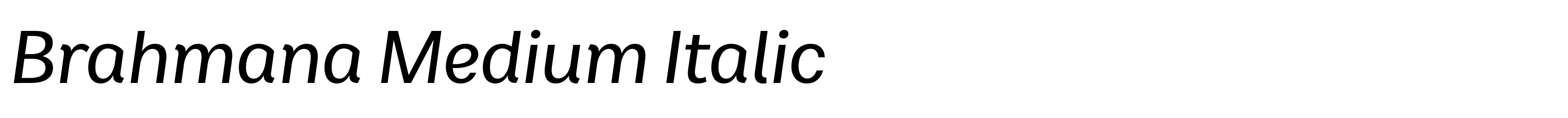 Brahmana Medium Italic